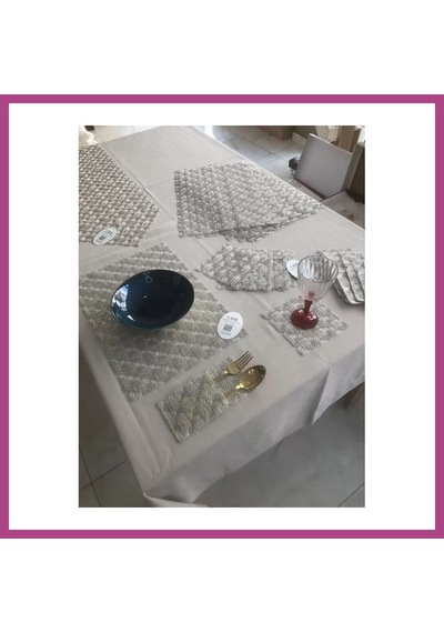 Gees Global Sofra Takımı Orion Gardenya Keten Yemek Takımı 160x260 Masa Seti 26 Parça Runner Set Platin Gbzs Gees Global Sofra Takımı Orion Gardenya Keten Yemek Takımı 160x260 Masa Seti 26 Parça Runner Set Platin Gbzs