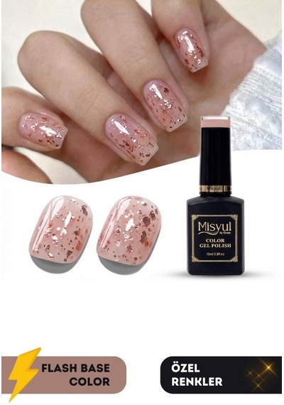 Misyul Uv Led Kalıcı Oje Nail Art 15 Ml Flash Base Color F01