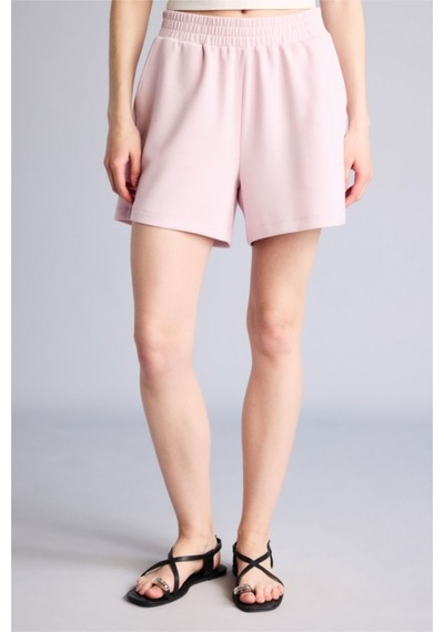 Defacto Relax Fıt Elastik Bel Açık Pembe Bermuda Şort H0575ax26smpn38 Pembe-pn38