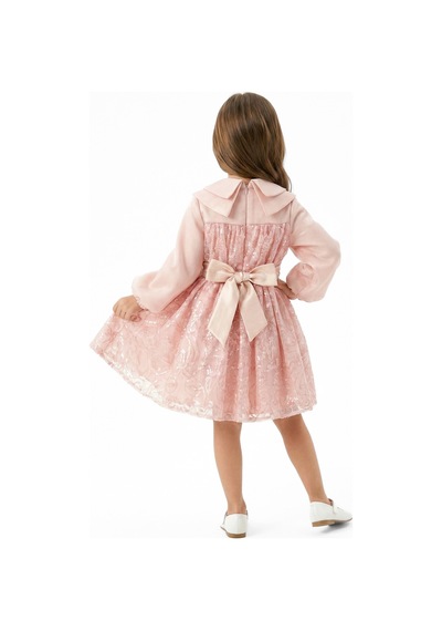 Xo Kids Kız Çocuk Elbise 7-11 Yaş 3710 Pembe