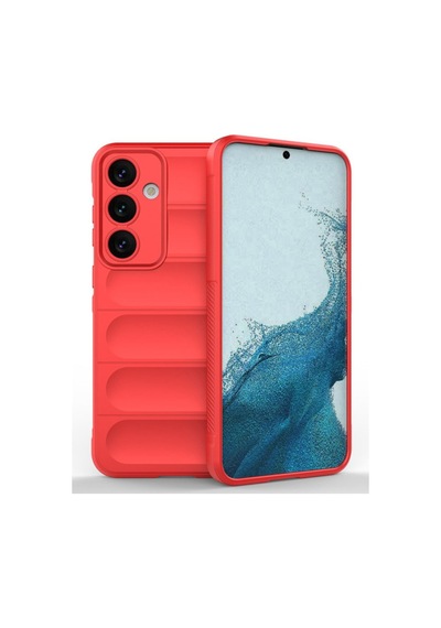 Samsung Galaxy Uyumlu - S24 Fe Kılıf Optimum Silikon - Kırmızı