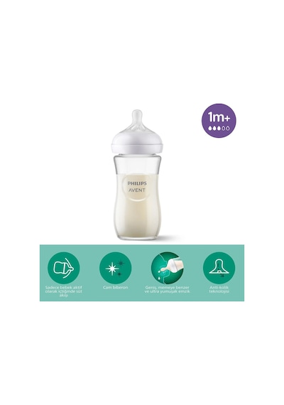 Doğal Tepkili Natural Response Cam Biberon 240ml 1+ Ay