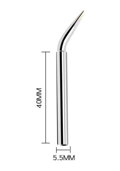 60W Curved B Tip Havya Ucu - Silver
