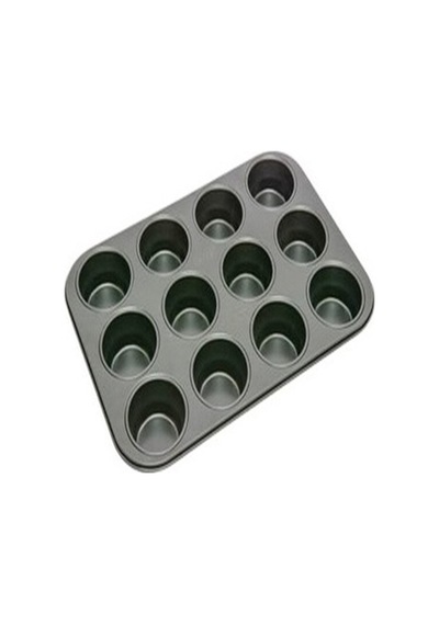 Muffin Kek Kalıbı Teflon 12'li Teflon Beyaz Diğer