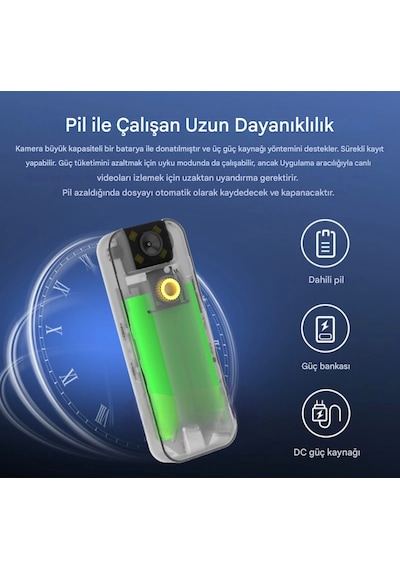 Sim Kartlı Yaka Kamerası Uzaktan İzlenebilir 4g Kamera