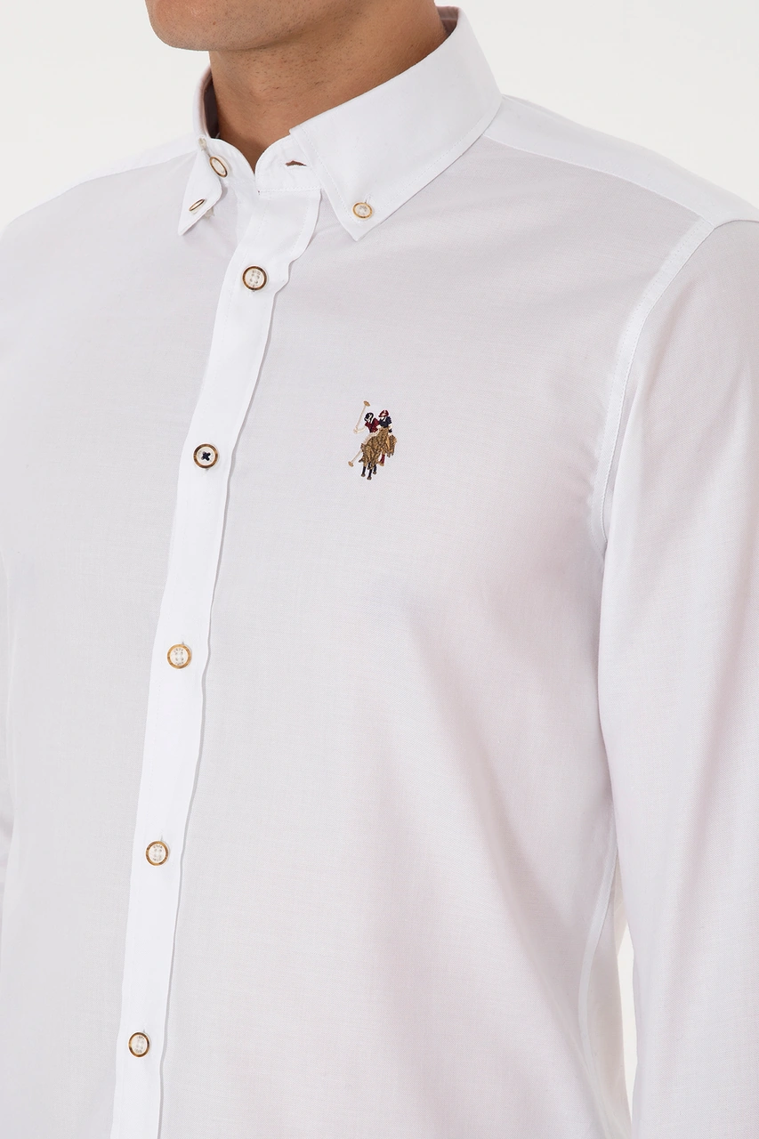 U.s. Polo Assn. Erkek Beyaz Gömlek Basic 50307659-vr013 Beyaz U.s. Polo Assn. Erkek Beyaz Gömlek Basic 50307659-vr013 Beyaz