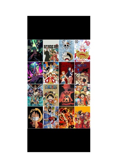 One Piece 5 No Tasarım 16' L Fotokart Seti