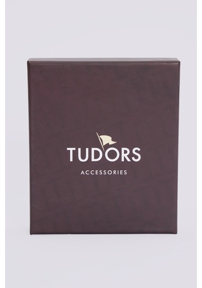 Tudors Siyah Dokulu Kart Para Bölmeli Erkek Cüzdan-52851