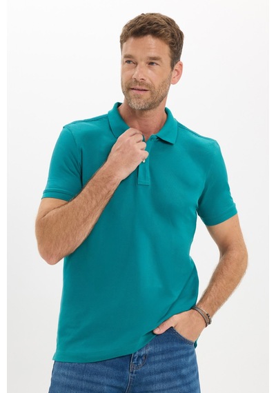 Tudors Erkek Slim Fit Dar Kesim Premium Seri %100 Pamuk Yumuşak Dokulu Merserize Yeşil Polo Yaka Tişört-50934 Tudors Erkek Slim Fit Dar Kesim Premium Seri %100 Pamuk Yumuşak Dokulu Merserize Yeşil Polo Yaka Tişört-50934