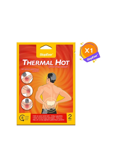 Stopever Thermal Hot Sıcak Terapi Flasteri - 1X2 Adet
