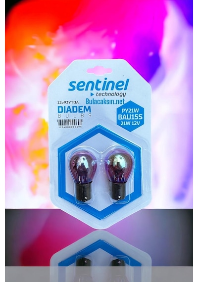 Sentinel Diadem Turuncu 12v 93 Py21w Tek Duy Şaşı Tırnak Ampul 2 Adet