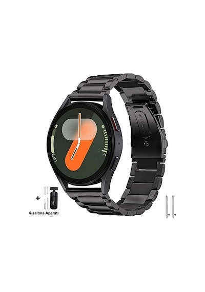 Samsung Galaxy Watch 4 5 6 7 Fe 40 44 Classic 42 43 46 47mm Paslanmaz Çelik Metal Baklalı Kordon