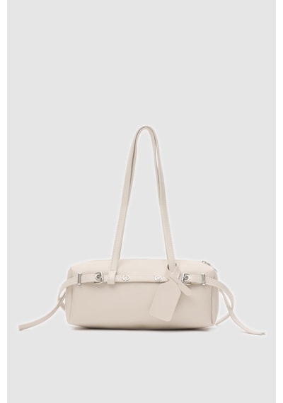 Shule Bags Boop Baget Çanta Krem Krem