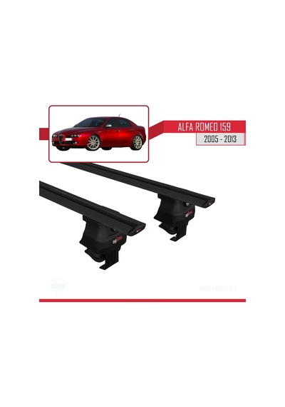 Alfa Romeo 159 2005-2013 Arası İle Uyumlu Ace-4 Ara Atkı Tavan Barı Siyah
