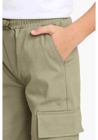 Defacto Erkek Çocuk Kargo Jogger Gabardin Pantolon G6424a826spkh202 Haki-kh202
