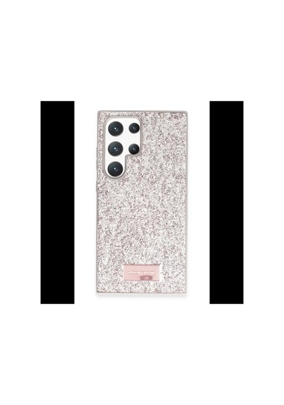 Samsung Galaxy Uyumlu, S23 Ultra Bright Simli Kapak - Gold