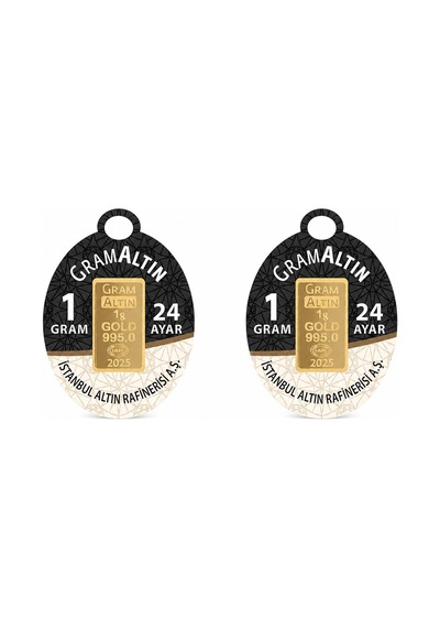 AgaKulche İAR 2 Gram (995) 24 Ayar Külçe Altın 2 Adet
