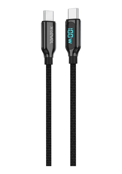 Özel Seri Hızlı Ekran Mobil Xcc8406 100w 5a Usb-c To Usb-c Hasır Şarj Kablosu