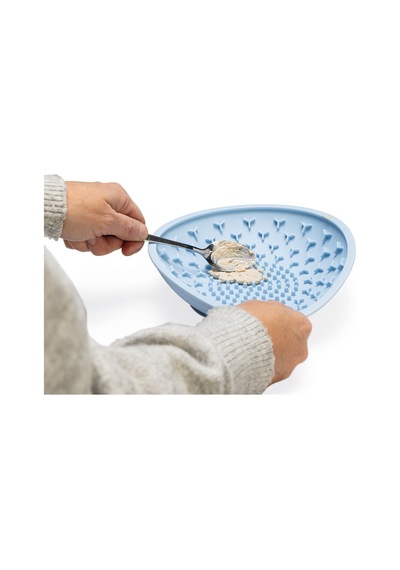 Hnrlıshp Beeztees Yavru Köpek Mama Yeme Oyuncağı, Silikon, Açık Mavi, 19cm