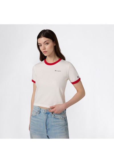 Champion Crewneck Croptop Kadın Beyaz T-shirt 118533 2800324