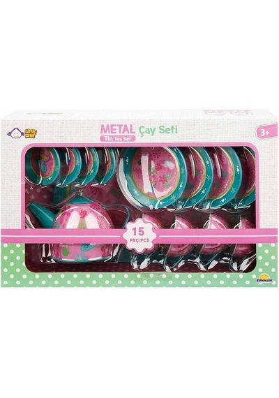 02169 Metal Oyuncak Çay Takımı 15 Parça -sunman