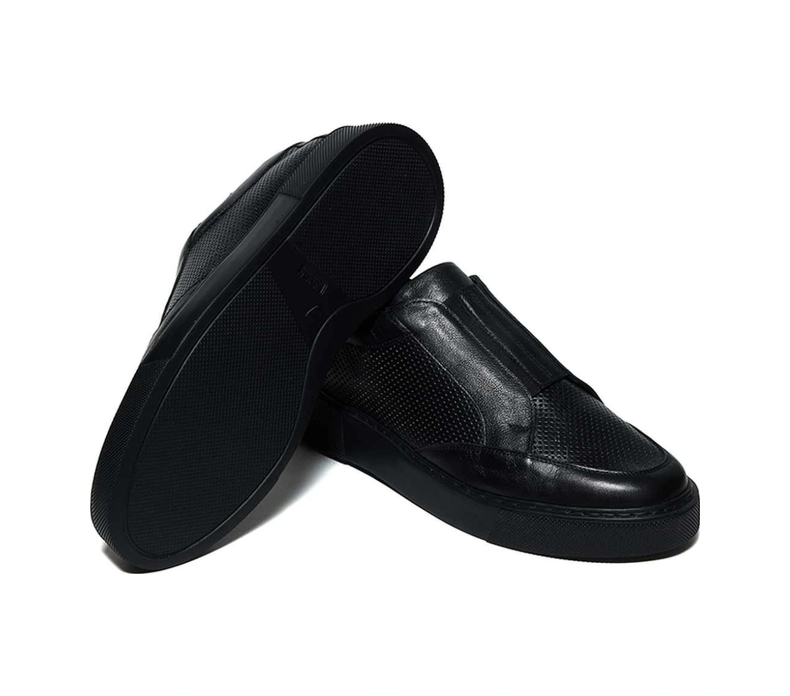 Bestello Bağcıksız Lastikli Eva Taban Sneaker 331-1220 Erkek Ayakkabı Siyah