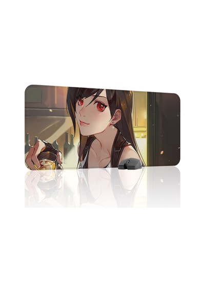 Final Fantasy Kaymaz Dikişli Kauçuk Oyuncu Mousepad V1 - 90x40 Xxl Gaming Mouse Pad Fare Altlığı