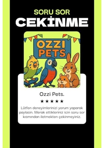 Ozzipetshop Çift Katlı Papağan Oyun Alanı - Sultan Papağanı Için Tünekli Yatak / Kafes Aksesuarı