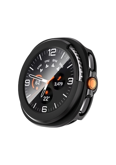 Galaxy Uyumlu Watch 8 Classic 46mm Sert Pc Kasa Ve Ekran Koruyucu Mkst Watch Gard 39 - Siyah