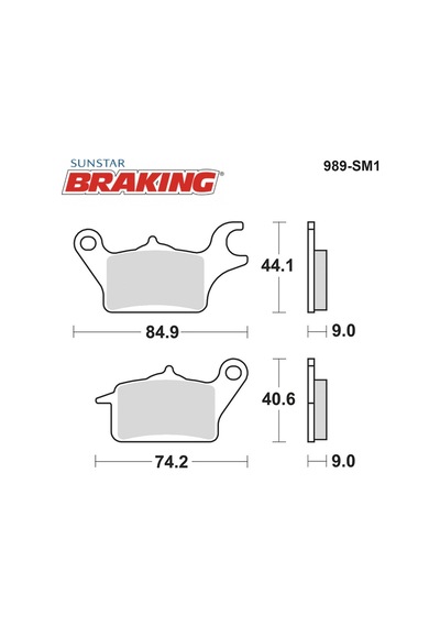 Yarı Metalik Sol Ön Fren Balatası Yamaha Trıcıty 300cc 2020-2022