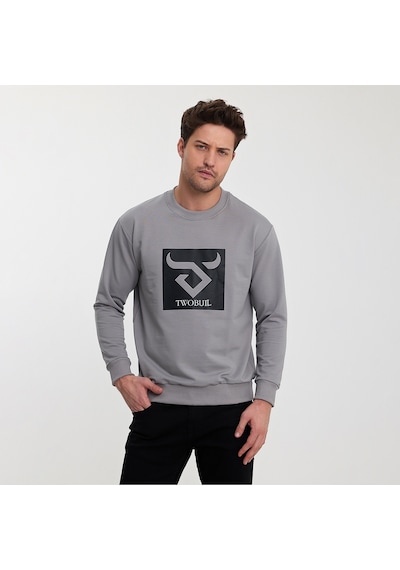 Twobull OSLO Erkek  Gri Sweatshirt
