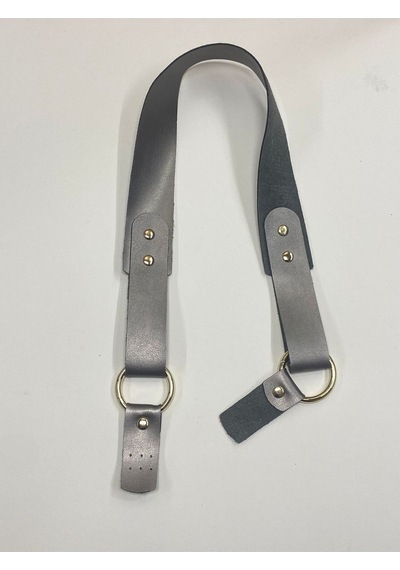 Karantuhafiye Derili Palaska / Deri Çanta Sapı / Deri Kulaklı Çanta Sapı Silver Silver Çok Renkli