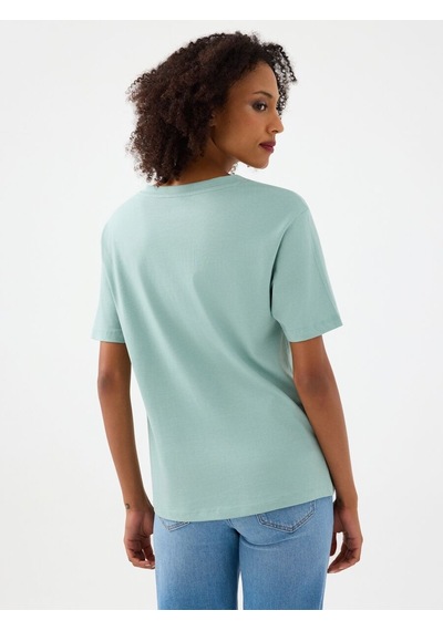 Regular Fit Kadın Tshirt K.kol Mint Yeşili