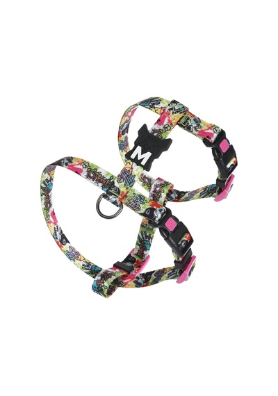 Urban Style Graffiti Active Köpek Göğüs Tasması Xs Çok Renkli