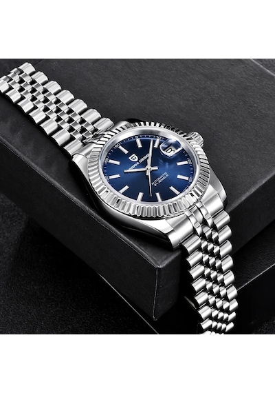 Pagani Design Pd-1645 42mm Safir Japan Seiko Nh35 Otomatik Erkek Kol Saati Siyah