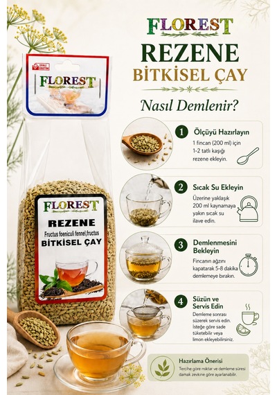 Florest Rezene Bitki Çayı 50 G Rezene Tohumu Çayı - 914799369