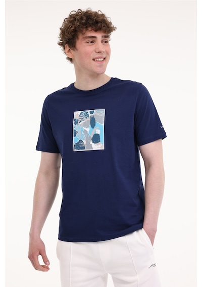 Lumberjack Ml Chen 11hl1004 5fx İndigo Erkek Kısa Kol T-shirt 000000000102012707 Mavi