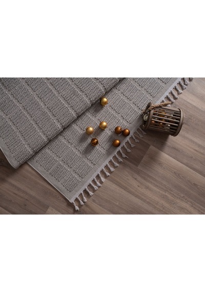 Bukle11880 Bej Yumuşak Dokulu Halı Kilim Salon Mutfak Koridor Kesme Yolluk Dokuma Makine Halısı Gri