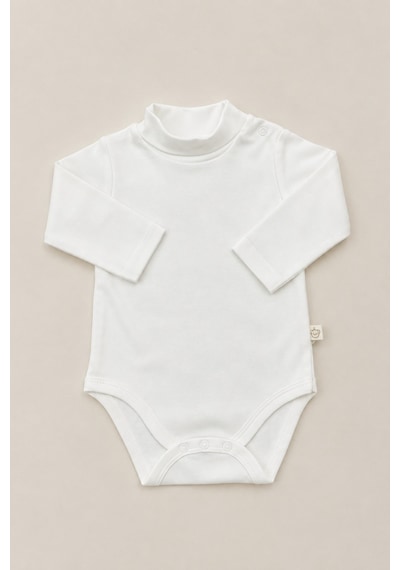 Oh La La Koala For Little Ones Boğazlı Yaka Uzun Kollu Bebek Body Beyaz