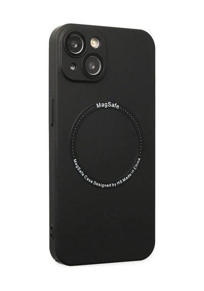 Apple Uyumlu iPhone 14 Plus Kılıf Jack Magneticsafe Lens Silikon - Siyah 0.2M-Çok Renkli