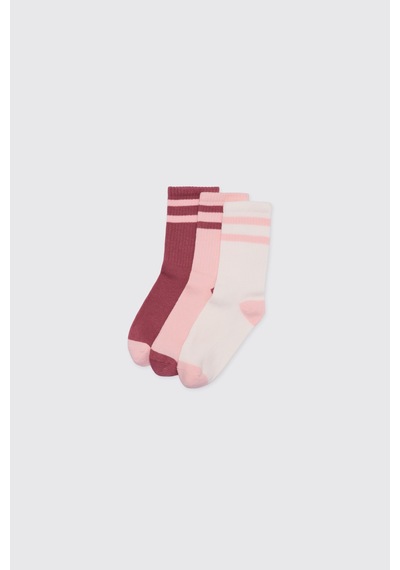 Panço Kız Çocuk Pudra Soket Çorap 2622gk11002 Pembe
