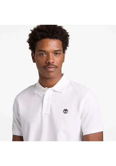 Timberland Mıllers Rıver Pique Short Sleeve Polo Erkek Tişört Tb0a6vdp1001 Beyaz