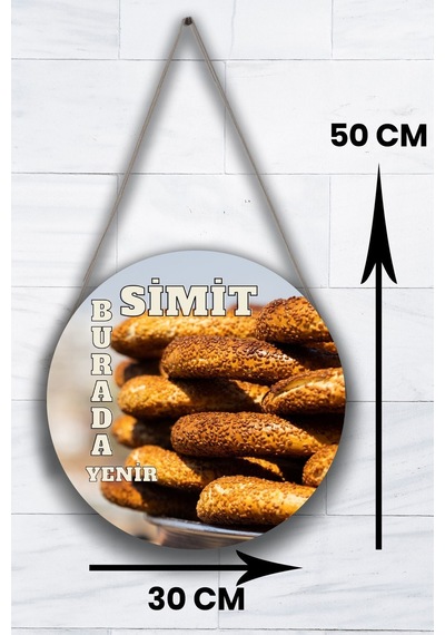 Simit Dükkanı Için Duvar, Kapı, Çift Taraflı Askılı Pano Karşılama Tabelası, Pastane Fırın Süs Dekor