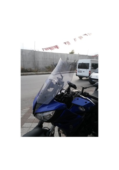 2016-19 Yamaha Mt07 Tracer Uzun Ön Cam Açık Füme Zeus 4mm 54cm Mt 07