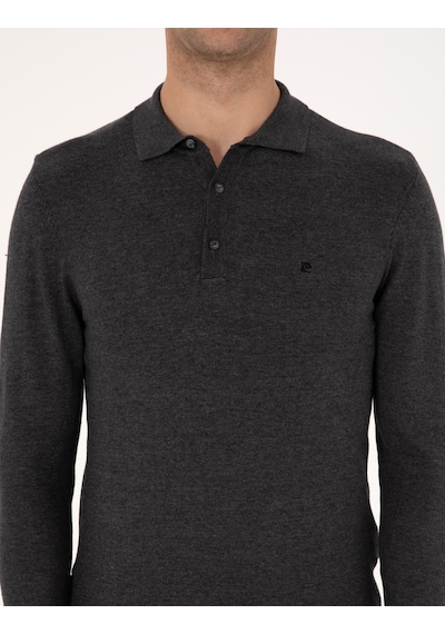 Pierre Cardin Erkek Antrasit Melanj Kazak /triko 50314189-vr081 Antrasit Melanj
