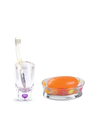 2 Li Banyo Seti.Damlalı Ve Halkalı Model Şeffaf