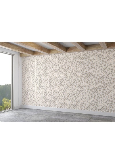 Pastel Renkli Geometrik Desenli Duvar Kağıdı-5777