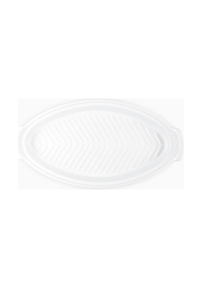 Le Creuset Kapaklı Seramik Balık Pişirme Kabı, 34 Cm Seramik Tava Beyaz
