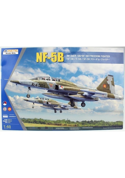 Kinetic K48117 1/48 Ölçek, Nf-5b, F-5b, Sf-5b Freedom Fighter Savaş Uçağı, Plastik Model Kiti-56361
