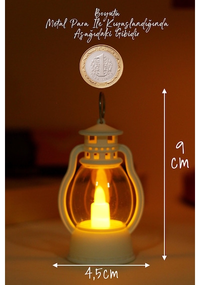Led Mum Mini Kamp Tipi Pil Dahil Dumansız Alev Ledli Yapay Dekoratif Mum Dekor Işığı Beyaz Pt430 Beyaz